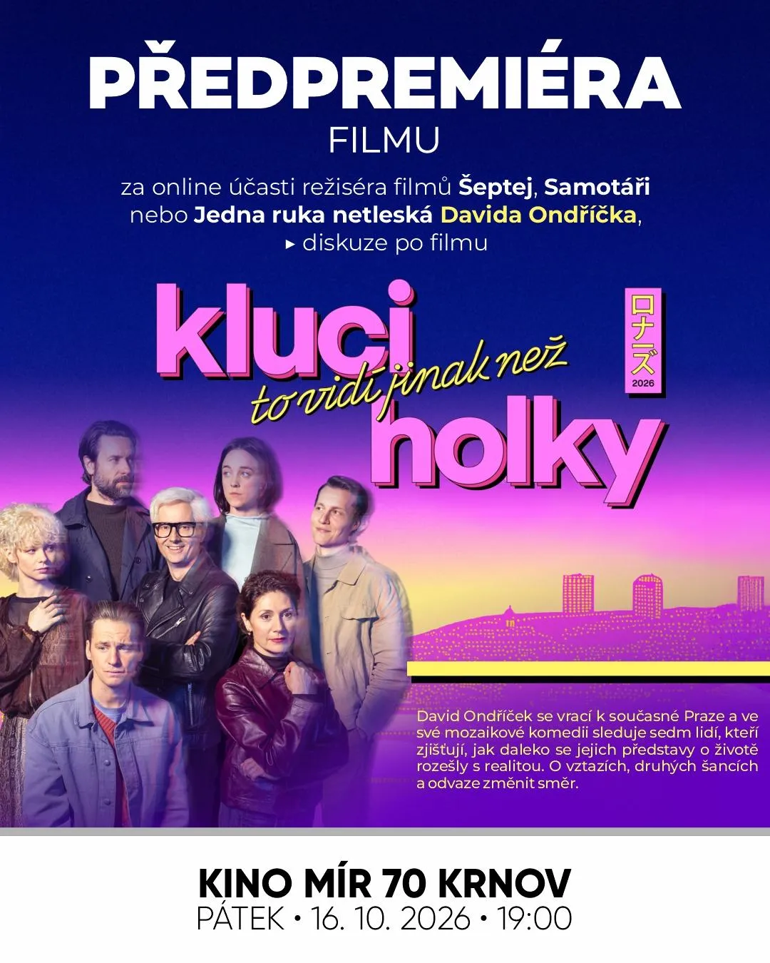 Předpremiéra filmu Kluci to vidí jinak než holky