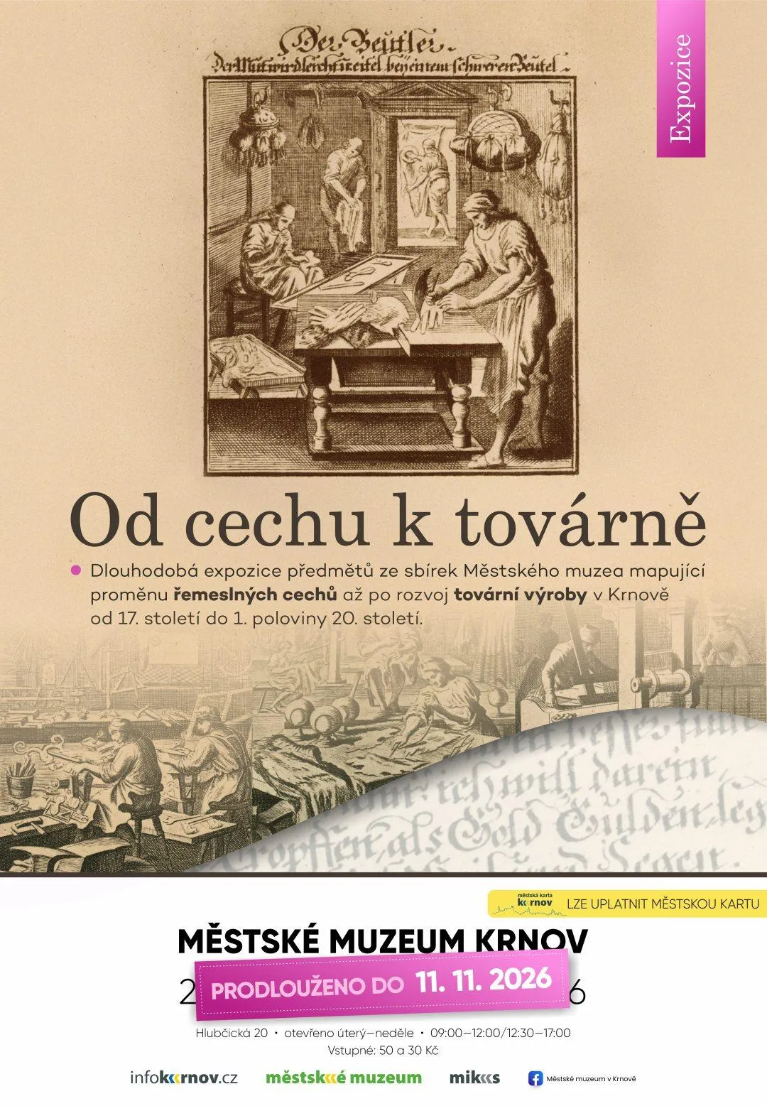 Od cechu k továrně plakát